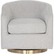 Hazel Gold / Belfast Heather Grey Swivel Lounge Chair, Swivel